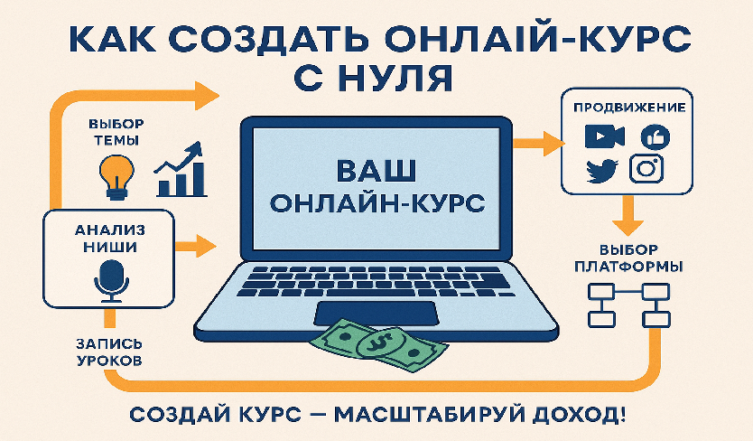Как создать свой онлайн-курс: пошаговая инструкция